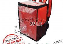 Balo Giữ Nhiệt 28 lít Đa Năng Chuyên Dùng Cho Các Shipper Giao Hàng Đồ Ăn Giữ Được Nhiệt Độ Lâu - NKT-BLGH-7168-28L (Nhiều Màu)