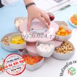 Hộp Mứt Xoay 2 Tầng - Cho Tết Vui Sum Vầy - NLM-HMX2T