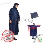 Áo Mưa Cánh Dơi (xẻ tà) Vải Dù Cao Cấp Loại Lớn 1m4 - Che Kín 2 Người Mùa Mưa - NQL-AoMuaDu (Nhiều màu)