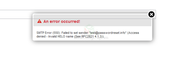 [VestaCp - RoundCubeMail] SMTP Error (550): Failed To Set Sender (Access Denied – Invalid Helo Name (See Rfc2821 4.1.3))